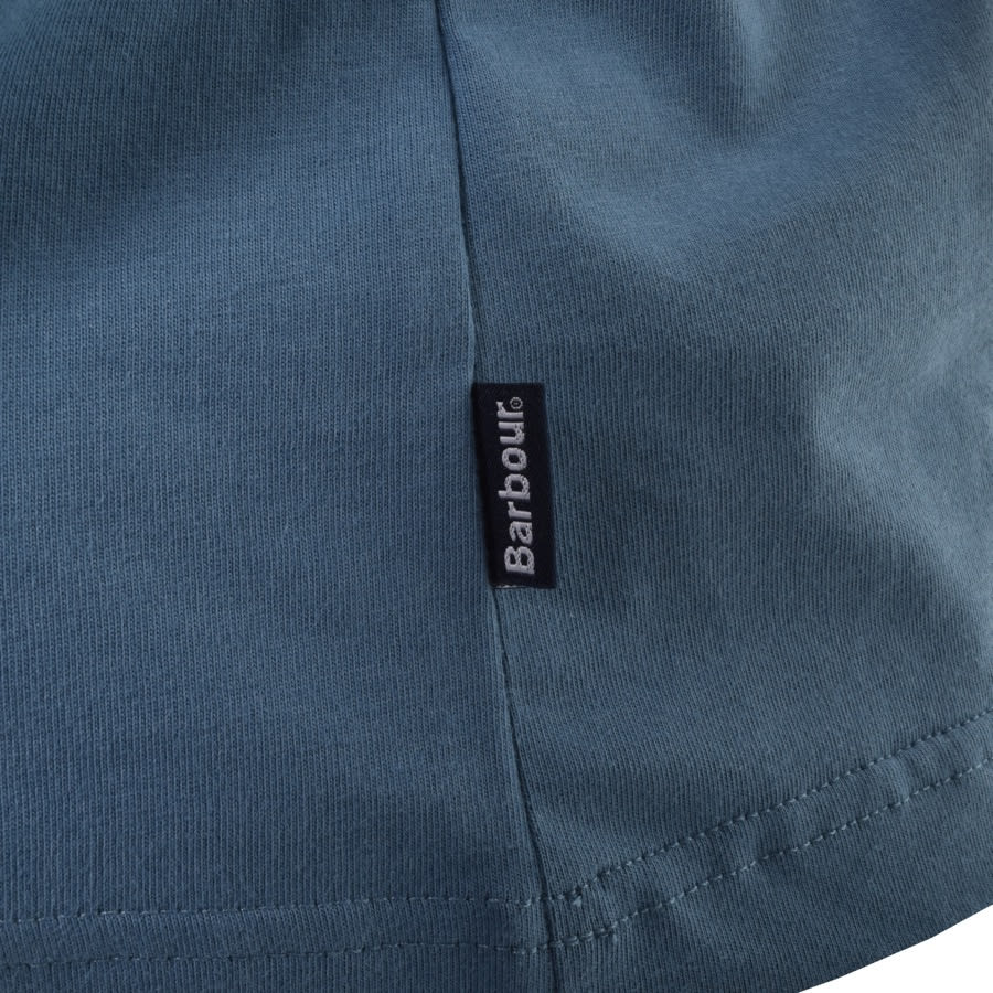 Alternative Image for ProductBarbour Tartan Pocket Polo T Shirt Blue3